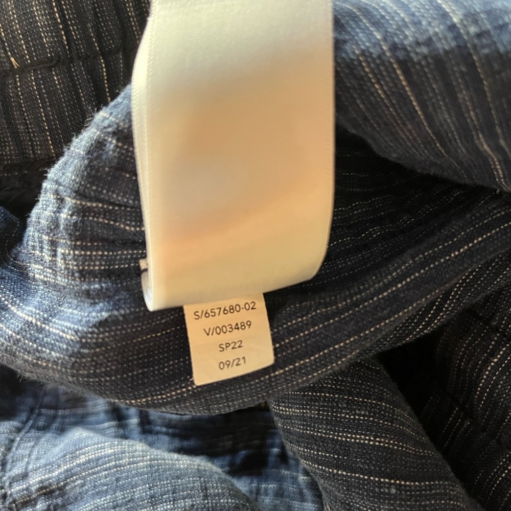 Athleta Cabo Linen Blue Wide-Leg Pants - Picture 11 of 15